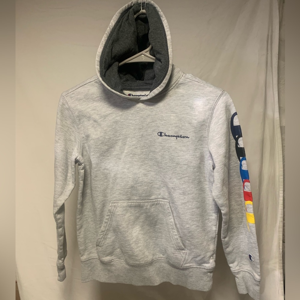 Youth Champion Gray Hoodie Size Medium